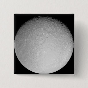 Badge Carré 5 Cm La lune glacée de Saturne Rhea