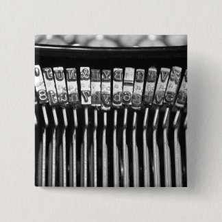 Badge Carré 5 Cm la machine à écrire