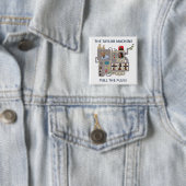 Badge Carré 5 Cm La machine Taylor (En situation)