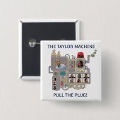 Badge Carré 5 Cm La machine Taylor (Devant & derrière)