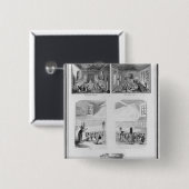 Badge Carré 5 Cm La maison d'enfant trouvé (Devant & derrière)