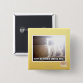 Badge Carré 5 Cm La masse critique Kitty (Devant & derrière)