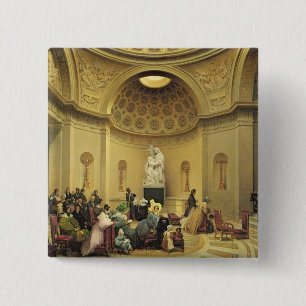 Badge Carré 5 Cm La masse dans la chapelle expiatoire, 1830-48