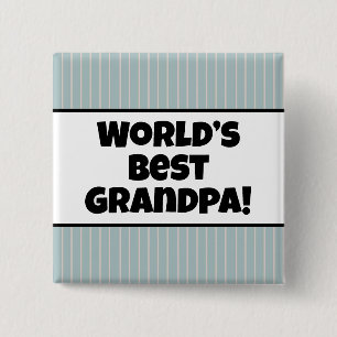 Badge Carré 5 Cm La meilleure épingle de papy du monde