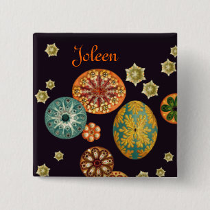 Badge Carré 5 Cm La mer injectent remélangent le bouton