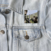 Badge Carré 5 Cm La méthode de tir direct des mortiers (En situation)