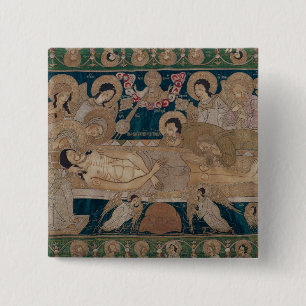 Badge Carré 5 Cm La mise au tombeau, école de Moscou, 1678