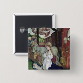 Badge Carré 5 Cm La nativité (Devant & derrière)