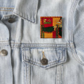 Badge Carré 5 Cm La nativité (En situation)