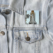 Badge Carré 5 Cm La navette spatiale Atlantis se trouve sur le lanc (En situation)