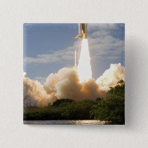 Badge Carré 5 Cm La navette spatiale l'Atlantide enlève 8