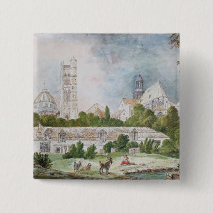 Badge Carré 5 Cm La nouvelle église de Sainte-Genevieve