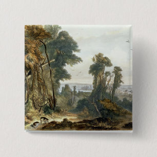 Badge Carré 5 Cm La nouvelle harmonie sur le Wabash, plaquent 2 du