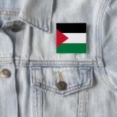 Badge Carré 5 Cm La Palestine, Palaos diminuent (En situation)
