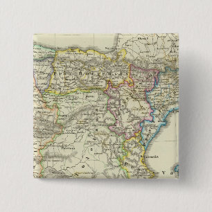 Badge Carré 5 Cm La péninsule ibérique à leur église