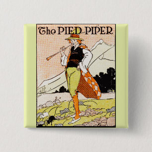 Badge Carré 5 Cm La pépinière pour enfants Pied Piper