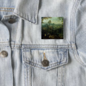 Badge Carré 5 Cm La pie sur la potence, 1568 (En situation)
