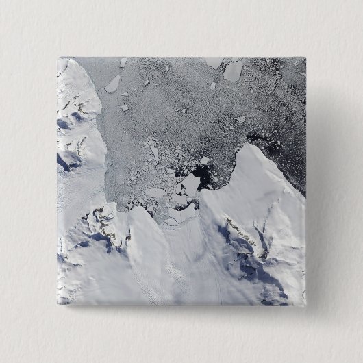 Badge Carré 5 Cm La pointe nord de l'île Alexander (Devant)