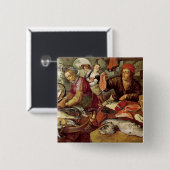 Badge Carré 5 Cm La poissonnerie (Devant & derrière)