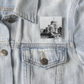 Badge Carré 5 Cm La première église du Christ, scientifique à (En situation)