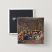 Badge Carré 5 Cm La première lecture à la Mme. (Devant & derrière)