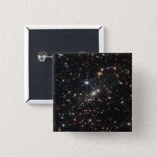 Badge Carré 5 Cm La première vue en profondeur de l'univers par Web