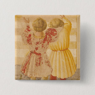 Badge Carré 5 Cm La présentation de Mary dans le temple, 1433-34