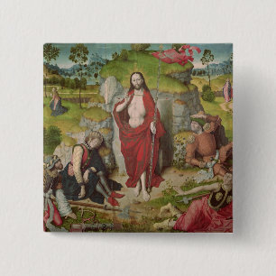 Badge Carré 5 Cm La résurrection