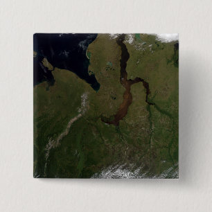 Badge Carré 5 Cm La Russie centrale du nord