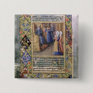 Badge Carré 5 Cm La sagesse de Solomon