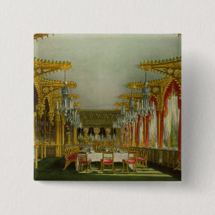 Badge Carré 5 Cm La salle à manger gothique à la Chambre de Carlt