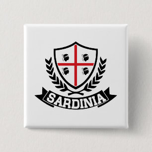 Badge Carré 5 Cm La Sardaigne Italie