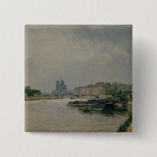 Badge Carré 5 Cm La Seine de Quai de la Rapee