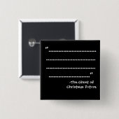 Badge Carré 5 Cm "....." - la série de grippe-sou (Devant & derrière)