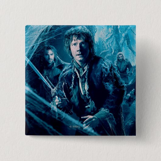 Badge Carré 5 Cm La Société À Mirkwood (Devant)