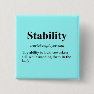 Badge Carré 5 Cm La stabilité des employés est un (2) métrique