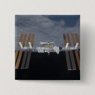 Badge Carré 5 Cm La Station Spatiale Internationale 11