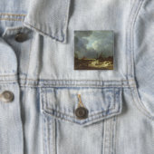 Badge Carré 5 Cm La tempête (En situation)