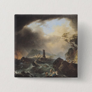 Badge Carré 5 Cm La tempête