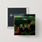 Badge Carré 5 Cm La tentation de St Anthony (Devant & derrière)