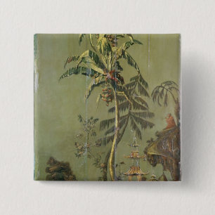 Badge Carré 5 Cm La terre, d'une série de panneaux dépeignant