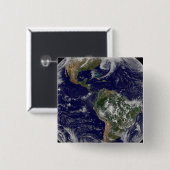 Badge Carré 5 Cm La Terre Pleine Montre Des Systèmes À Faible Press (Devant & derrière)