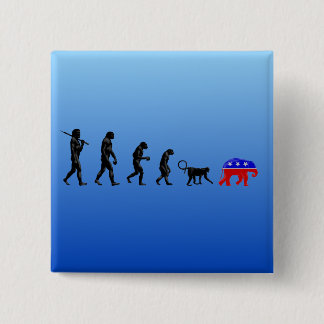 Badge Carré 5 Cm La théorie Democratic de décentralisation