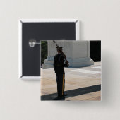 Badge Carré 5 Cm La Tombe du bouton Inconnu (Devant & derrière)