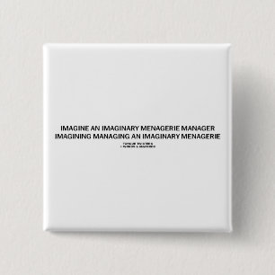 Badge Carré 5 Cm La tornade de langue imaginent le directeur