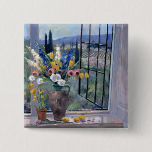 Badge Carré 5 Cm La Toscane Hillside II