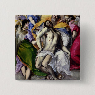 Badge Carré 5 Cm La trinité, 1577-79 (huile sur la toile)