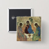 Badge Carré 5 Cm La trinité sainte, 1420s (Devant & derrière)