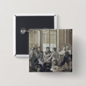 Badge Carré 5 Cm La vaccination (Devant & derrière)