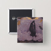 Badge Carré 5 Cm La vague violette, c.1895-6 (Devant & derrière)